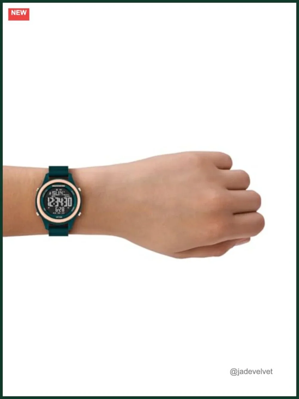Digital Pedometer Watch with Silicone Band, Scratch Resistant, Water Resistant,